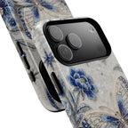 Blue Moon Butterfly MagSafe iPhone Case | Floral Protective Tough Case