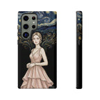 Art Nouveau Starry Night Samsung Galaxy Phone Case | Elegant Woman Illustration Tough Case
