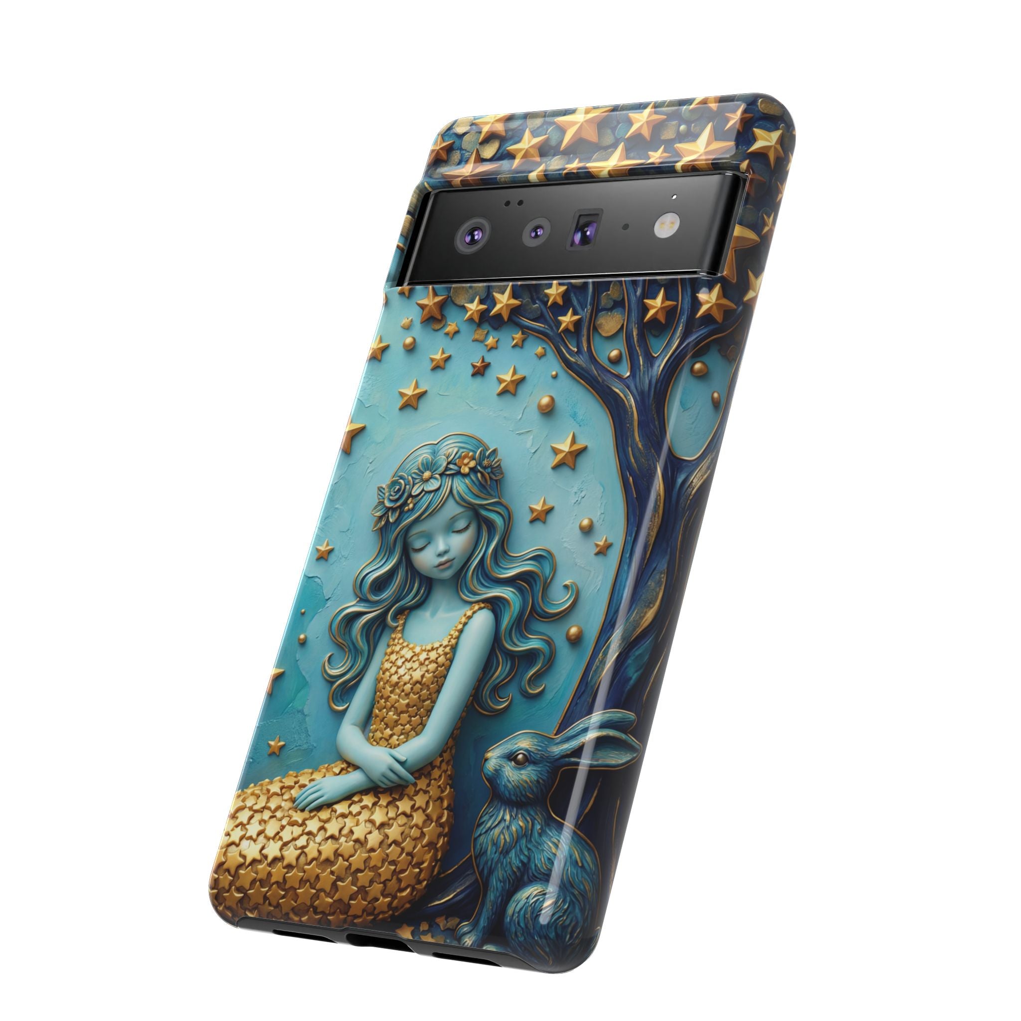 Dreamy Maiden & Star Tree Art  Google Pixel Case