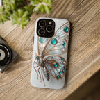 Butterfly Gem Phone Case — Steampunk Teal Jewel iPhone Case