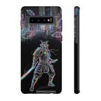 Neon Samurai Samsung Galaxy Phone Case | Cyberpunk City Armor