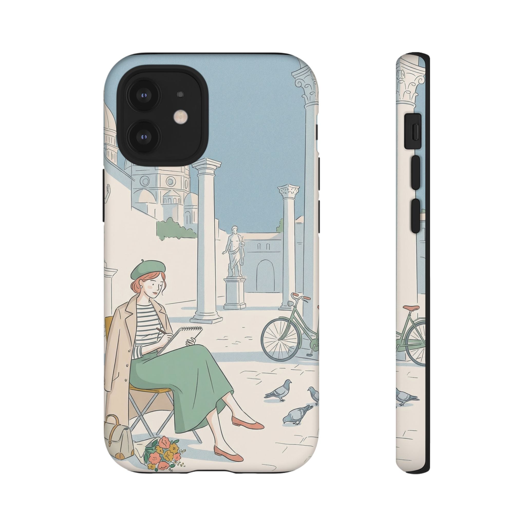 Florence Art Aesthetic iPhone Case | Renaissance Italy Travel Illustration