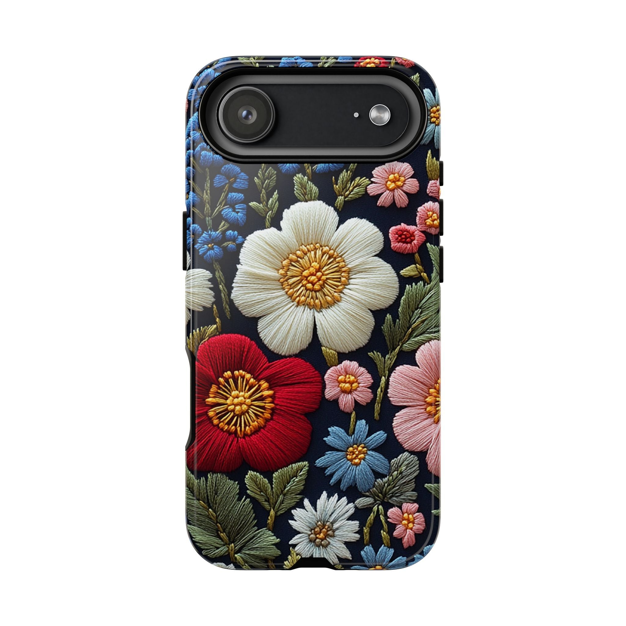 Floral Embroidered Garden iPhone Case