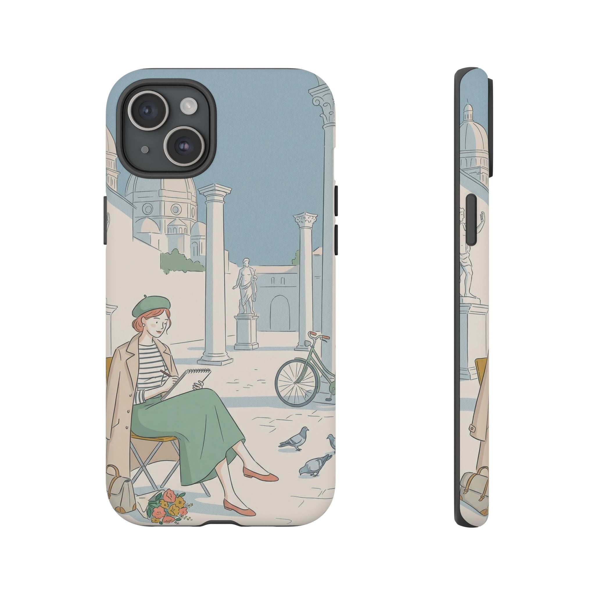 Florence Art Aesthetic iPhone Case | Renaissance Italy Travel Illustration