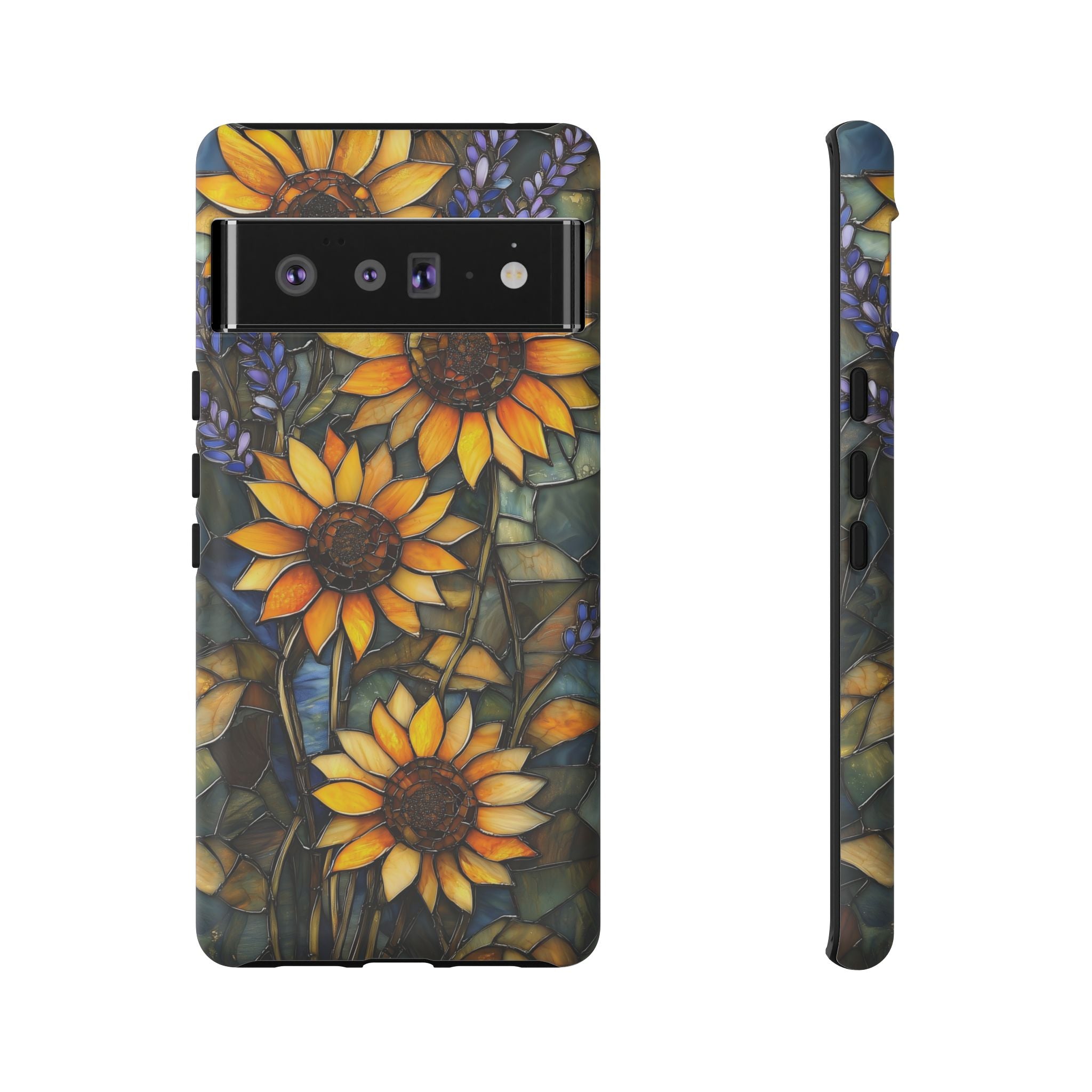 Sunflower Stained Glass Tough Google Pixel Case