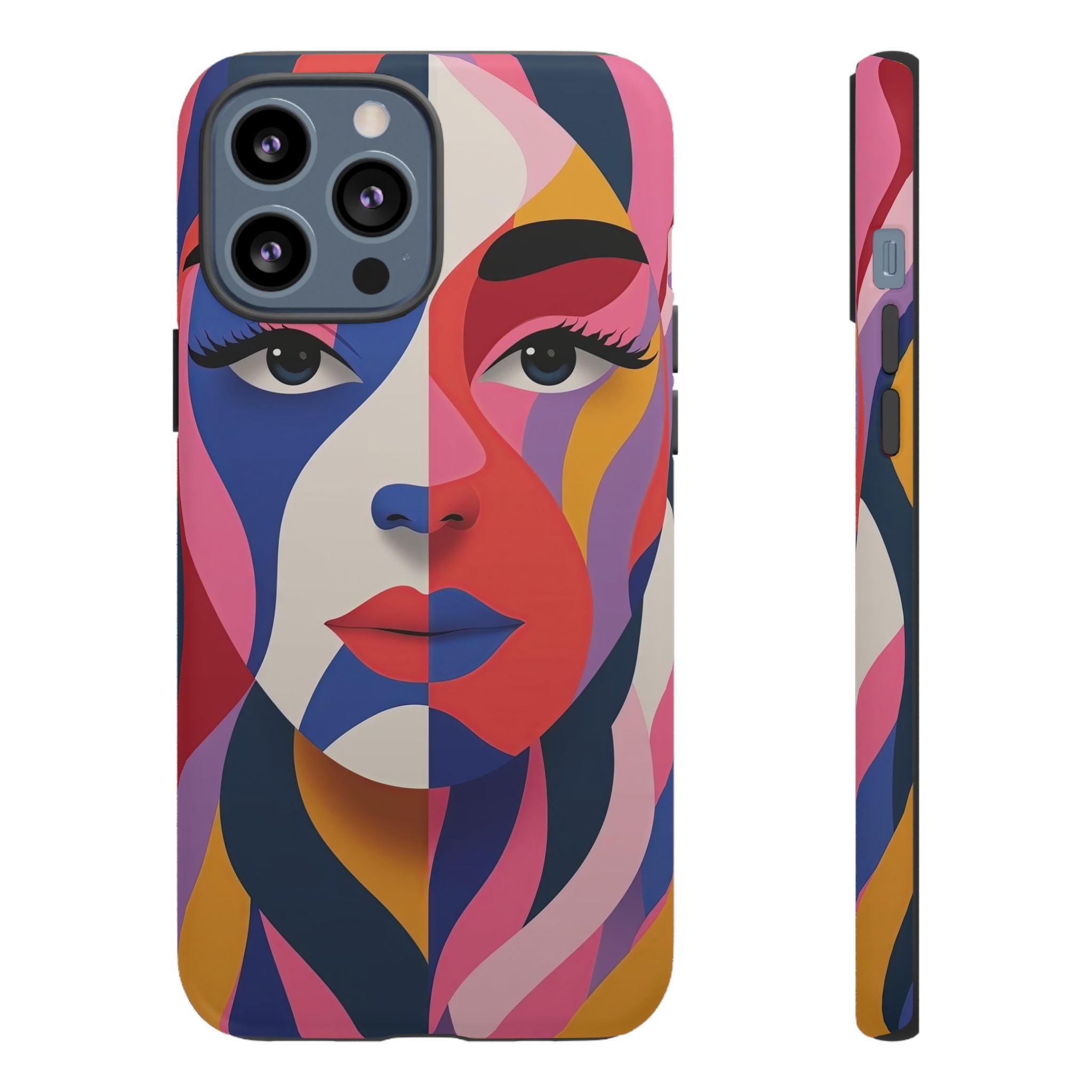 Abstract Colourful Face iPhone Case | Vibrant Pop Art