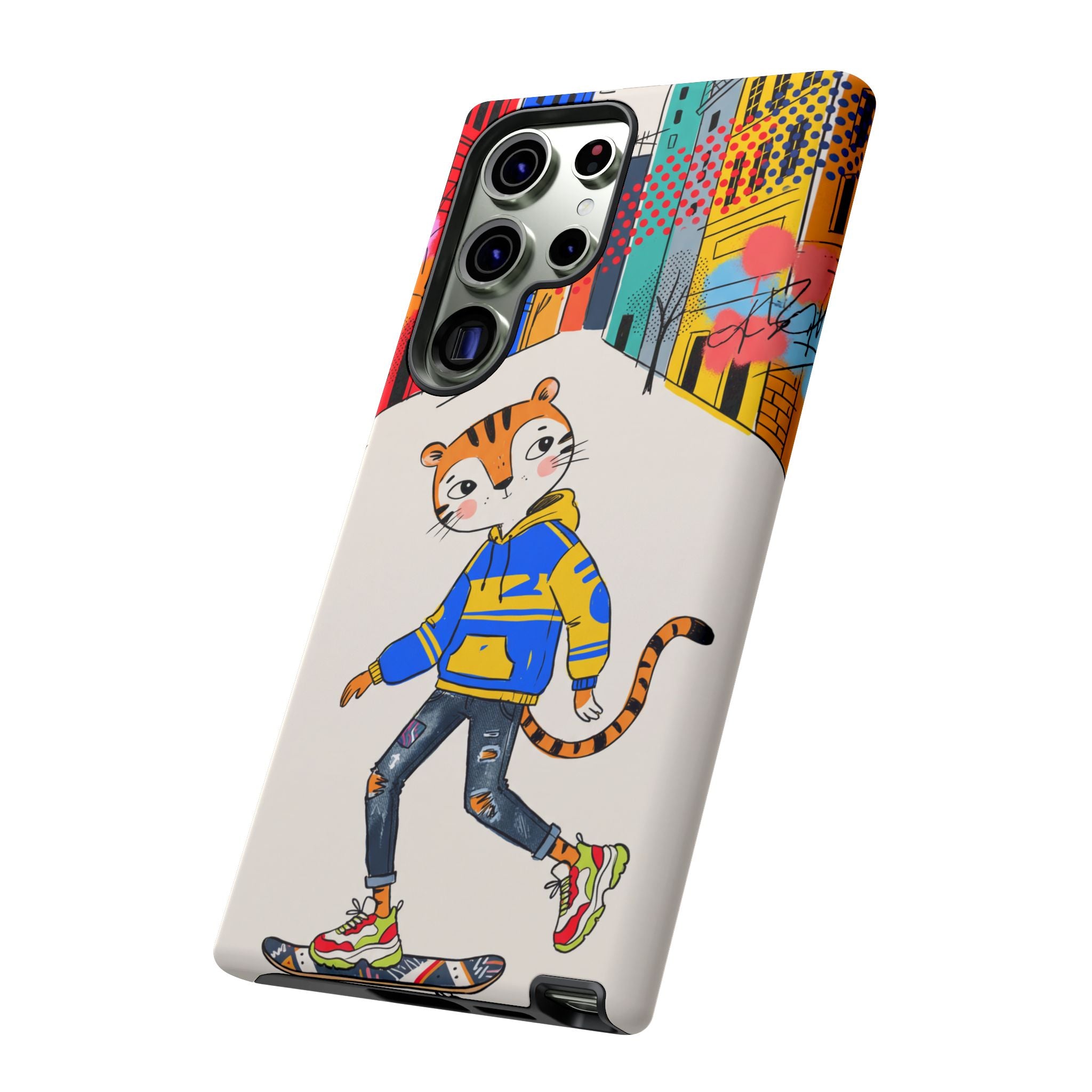 Skater Tiger Samsung Galaxy Phone Case