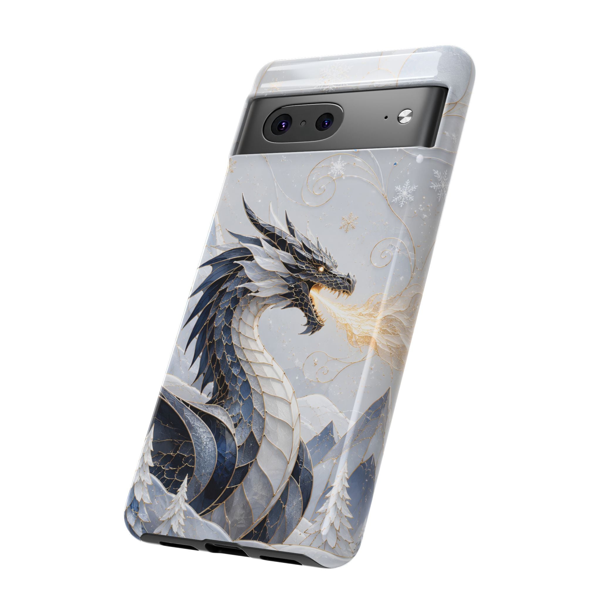 Ice Dragon Google Pixel Phone Case | Winter Dragon Phone Case