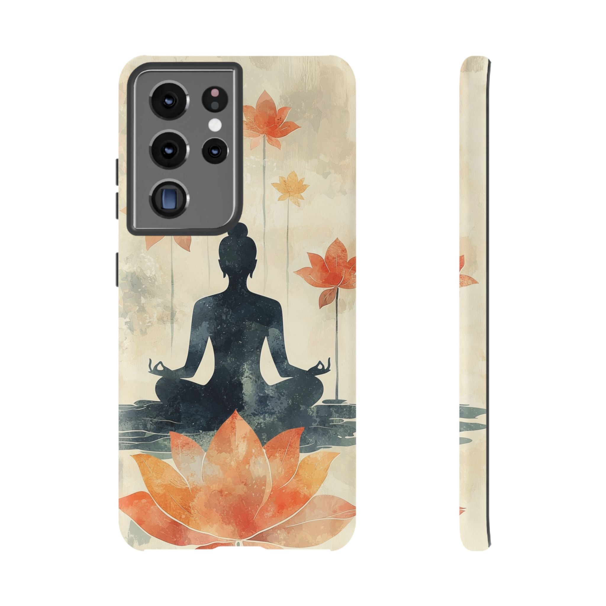 Yoga Lotus Samsung Galaxy Case | Meditative Silhouette