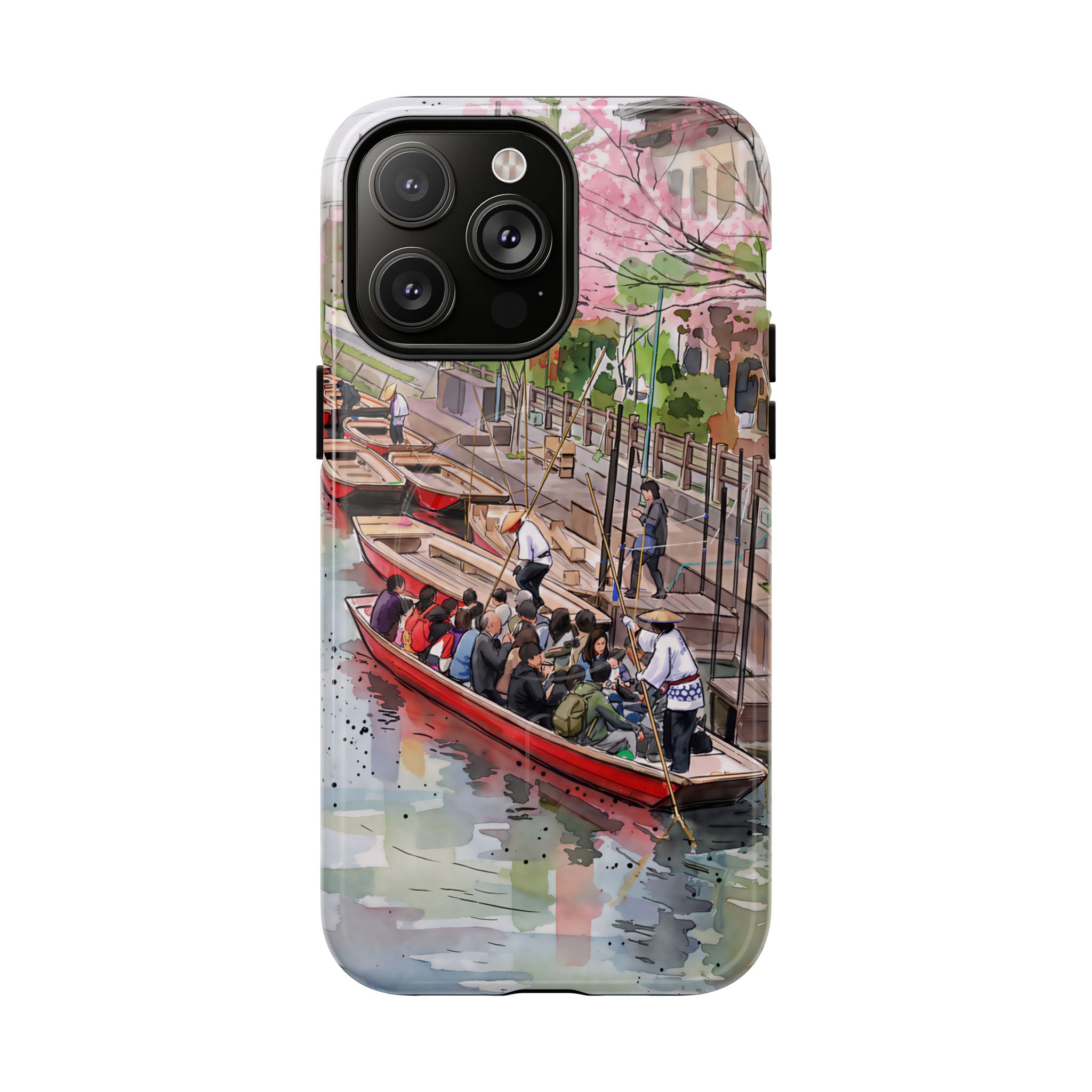 Japan Canal Boat Serenity | Art MagSafe iPhone Case