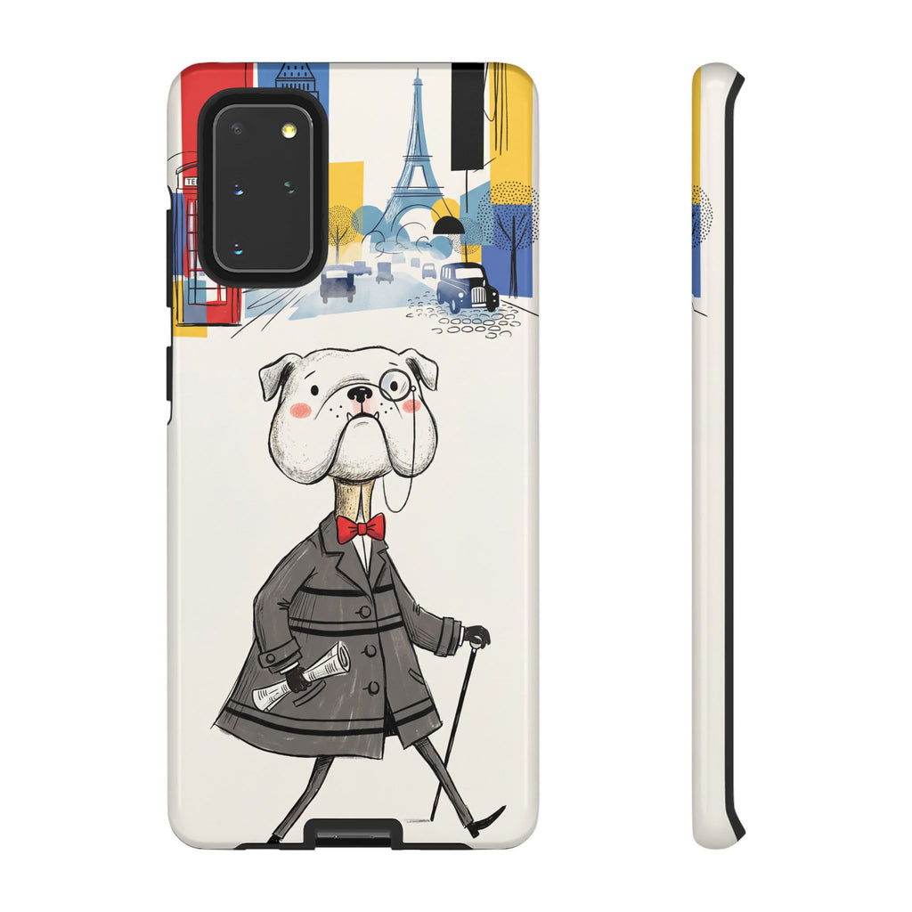 Vintage Dapper Gentleman Bulldog Samsung Galaxy Phone Case