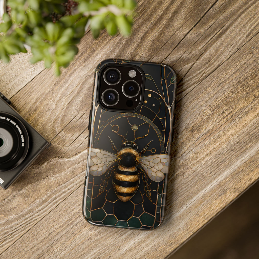 Golden Bee iPhone Case | Vintage Bee Art Cover
