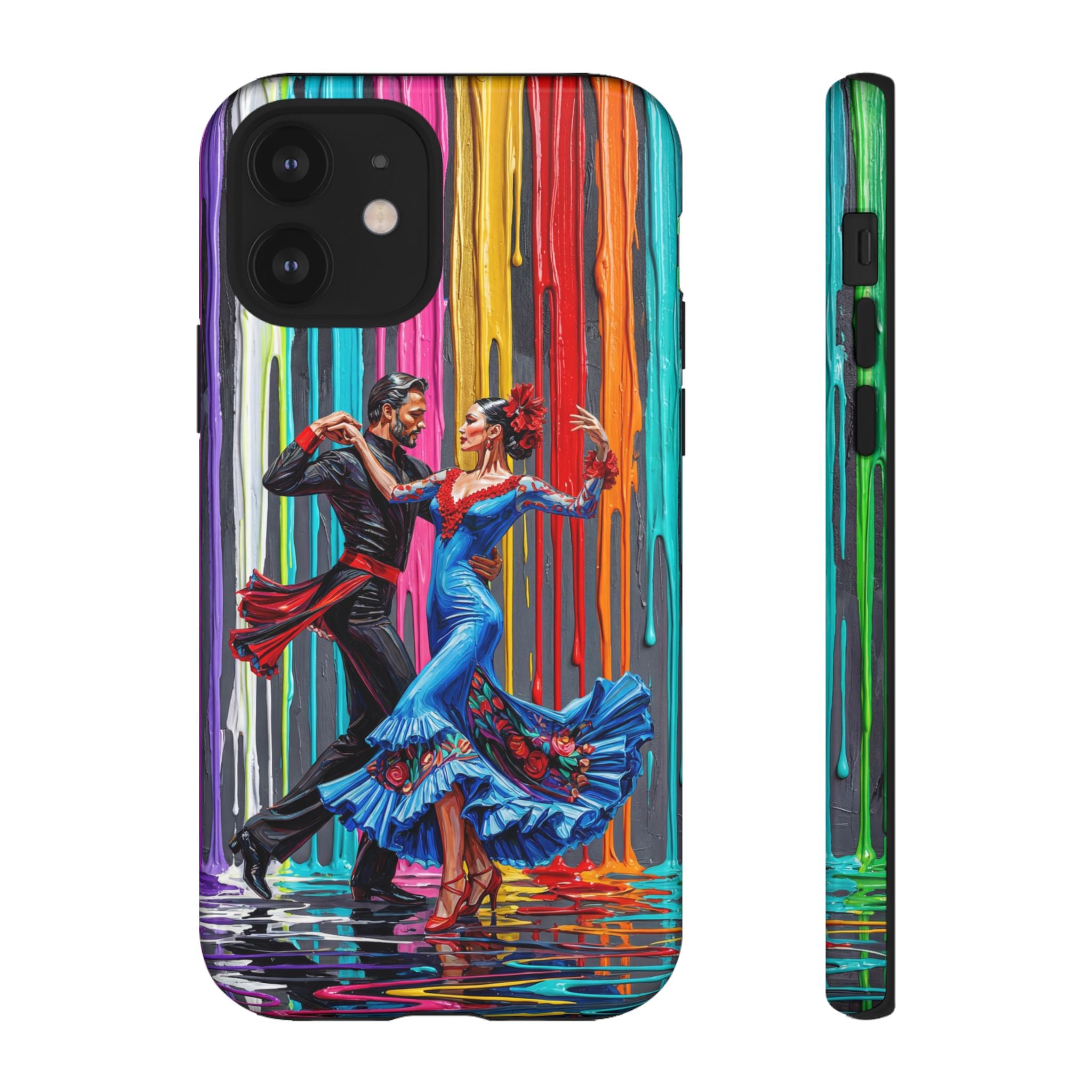 Colorful Tango iPhone Case | Vibrant Dancing Couple Art Protection
