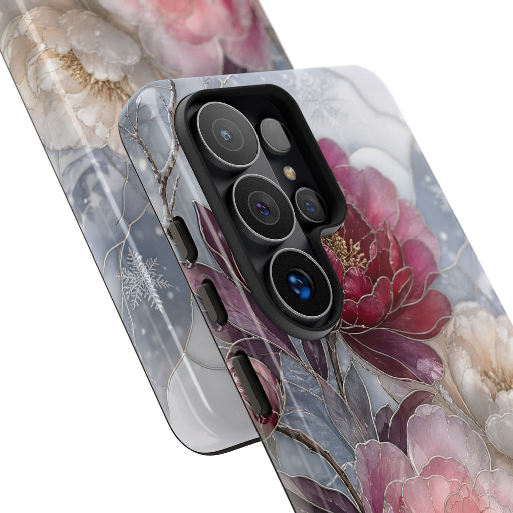 Vintage Floral Samsung Galaxy Phone Case | Peony Flower Phone Case
