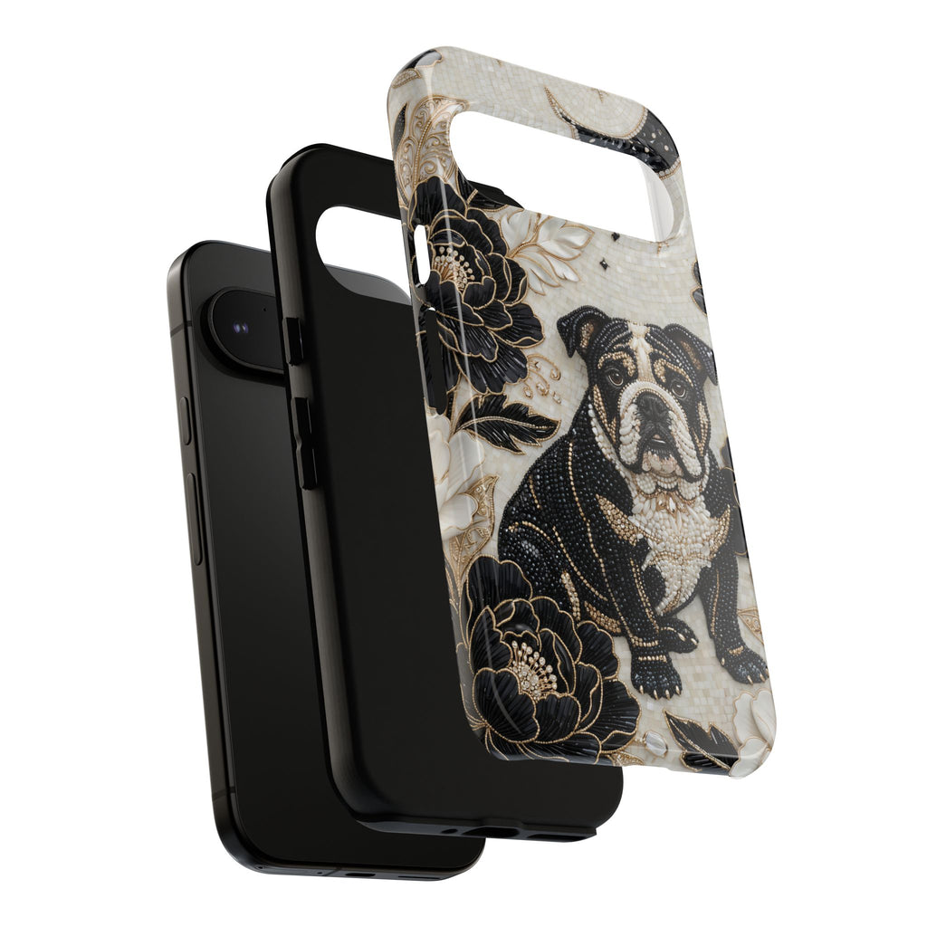 Bulldog Floral Google Pixel Phone Case — Moon & Peony Protective Case