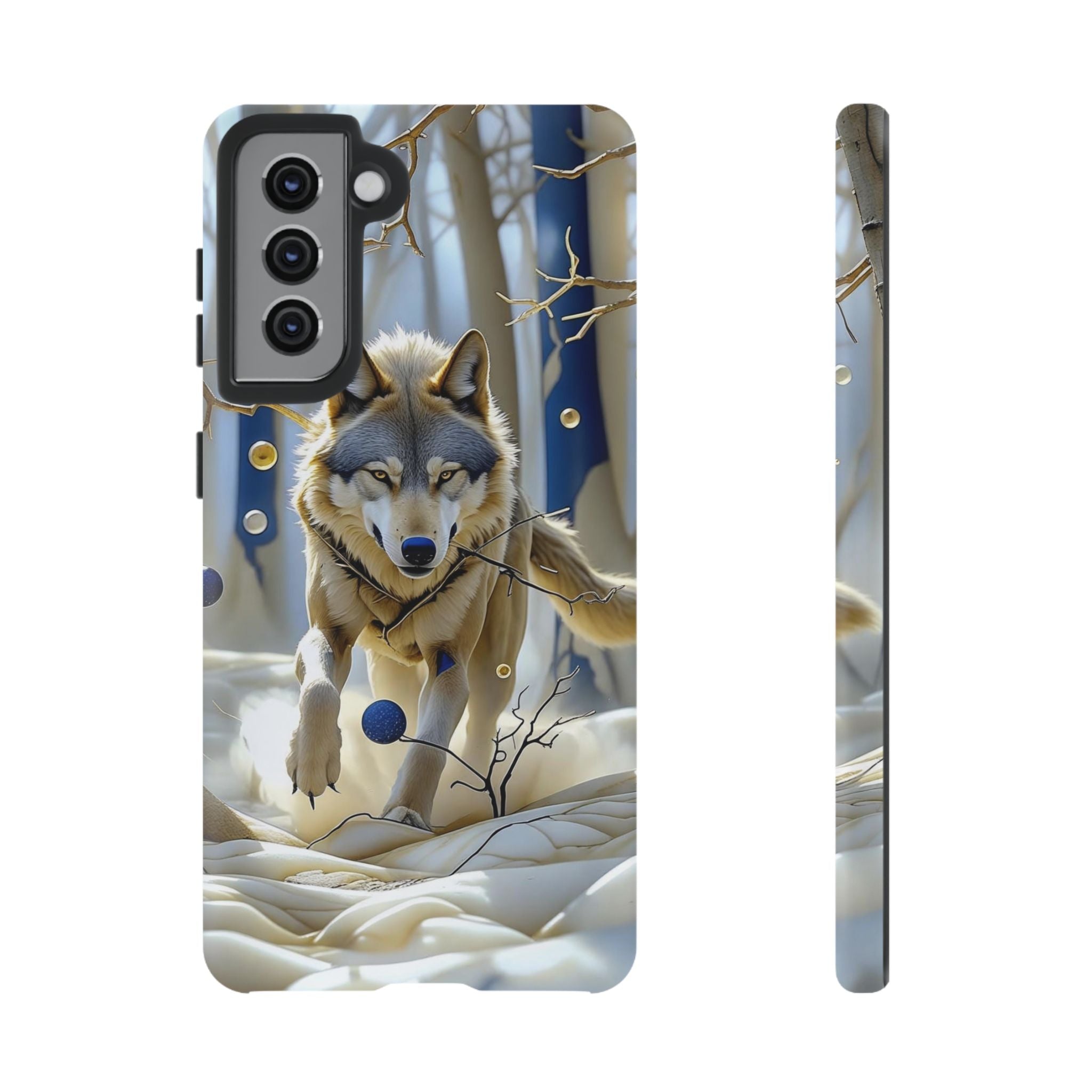 Wolf in Snow Samsung Galaxy Case — Rugged Wildlife