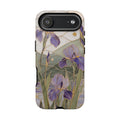 Stained Glass Iris iPhone Case | Purple Floral iPhone Case