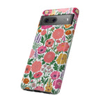 Floral Tough Google Pixel Phone Case | Colorful Garden Print Protective Cover
