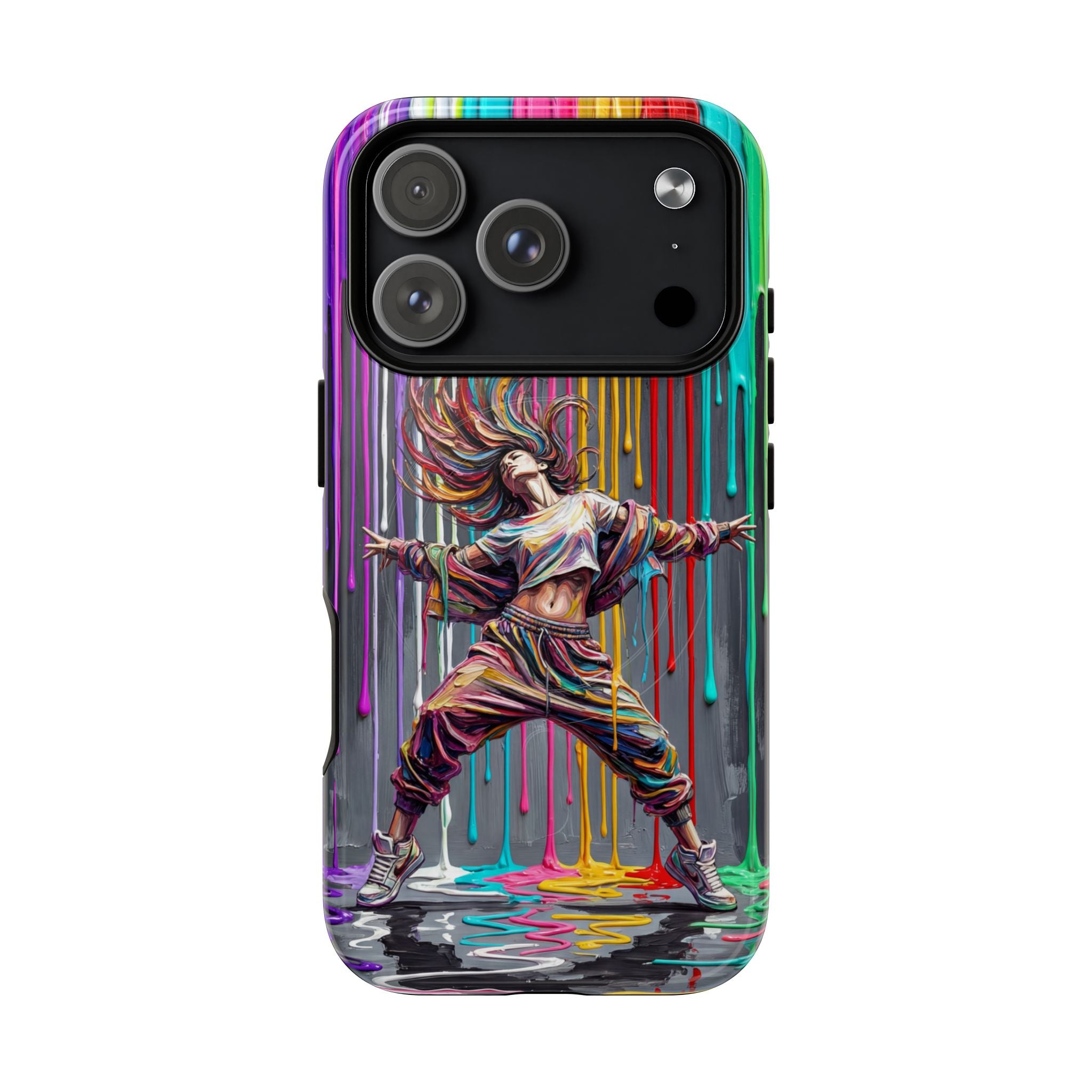 MagSafe iPhone Case | Colorful Street Dance Drip Design