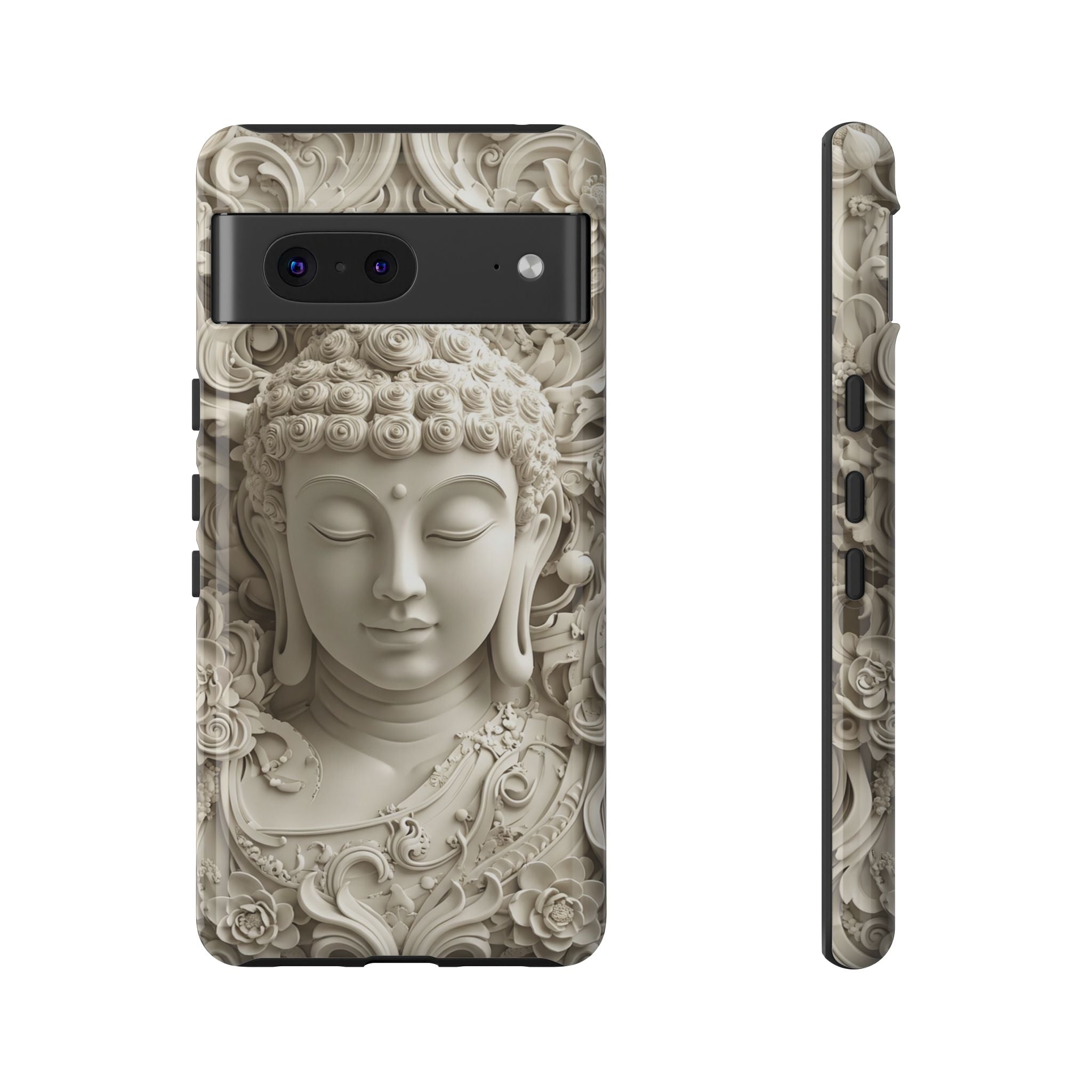Buddha Relief Google Pixel Case — Serene Zen Protective Phone Cover