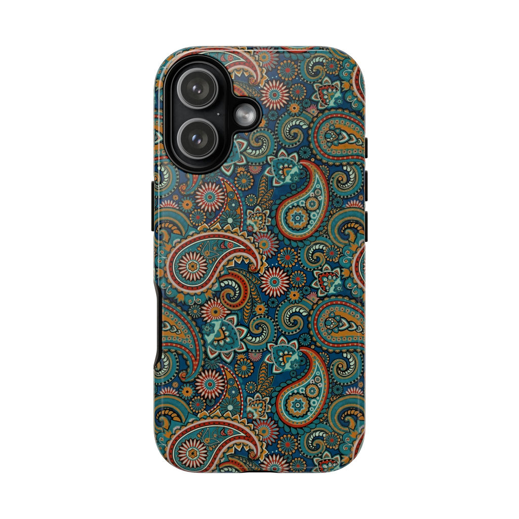 Batik Vibrant Paisley Protective Tough iPhone Case