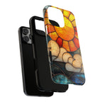 Stained Glass Sun & Clouds iPhone Case