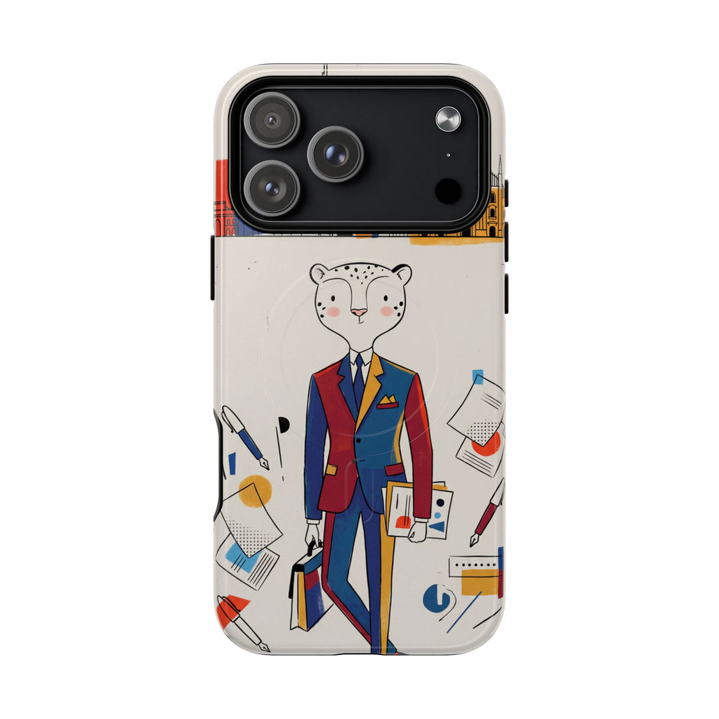 Leopard Executive MagSafe iPhone Case | Business Chic Illustrated