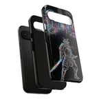 Neon Samurai Google Pixel Phone Case | Cyberpunk City Armor
