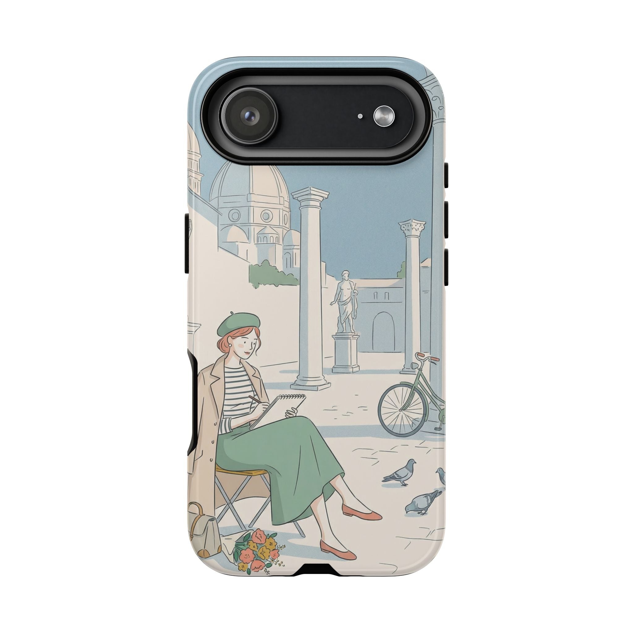 Florence Art Aesthetic iPhone Case | Renaissance Italy Travel Illustration