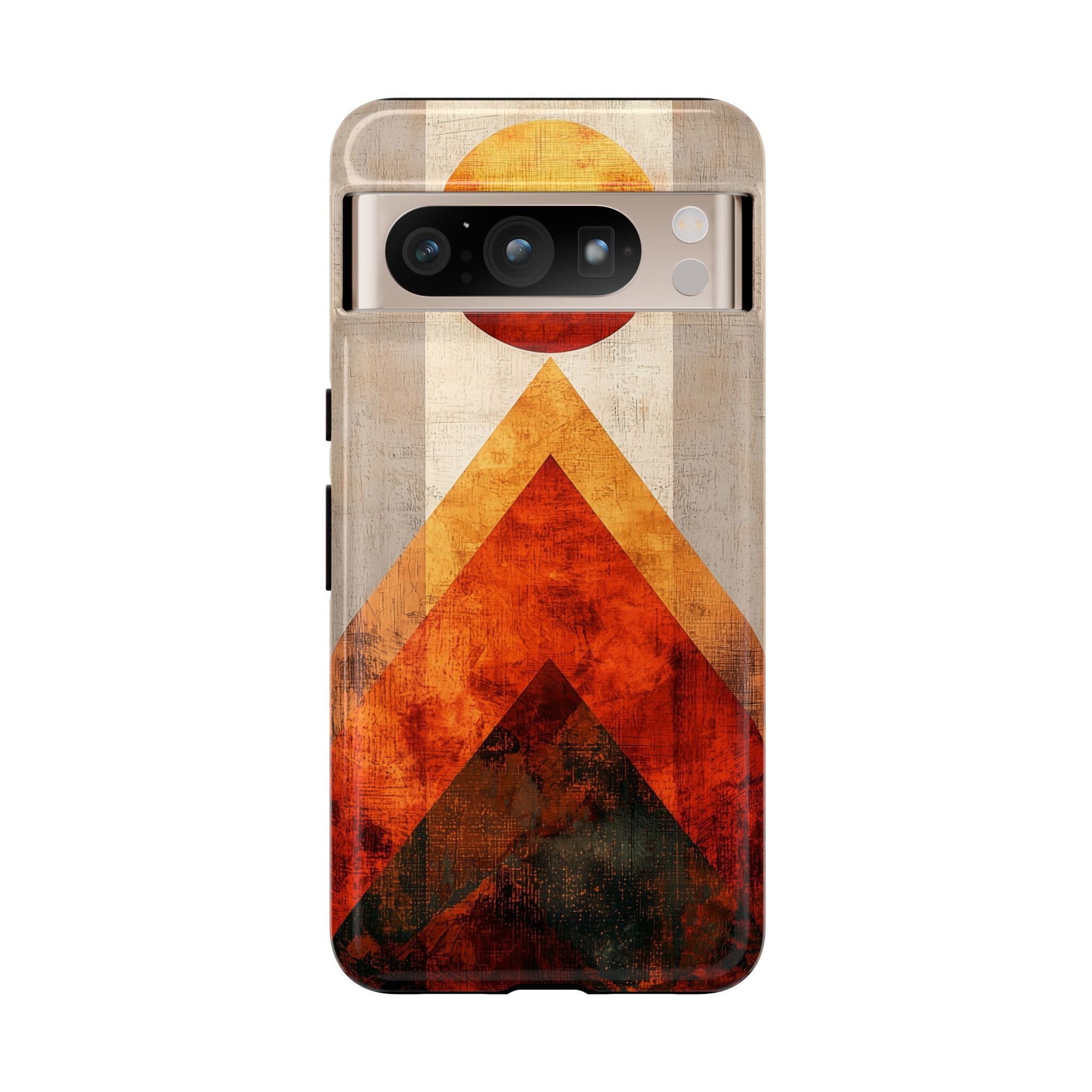 Retro Geometric Sunset Google Pixel Case