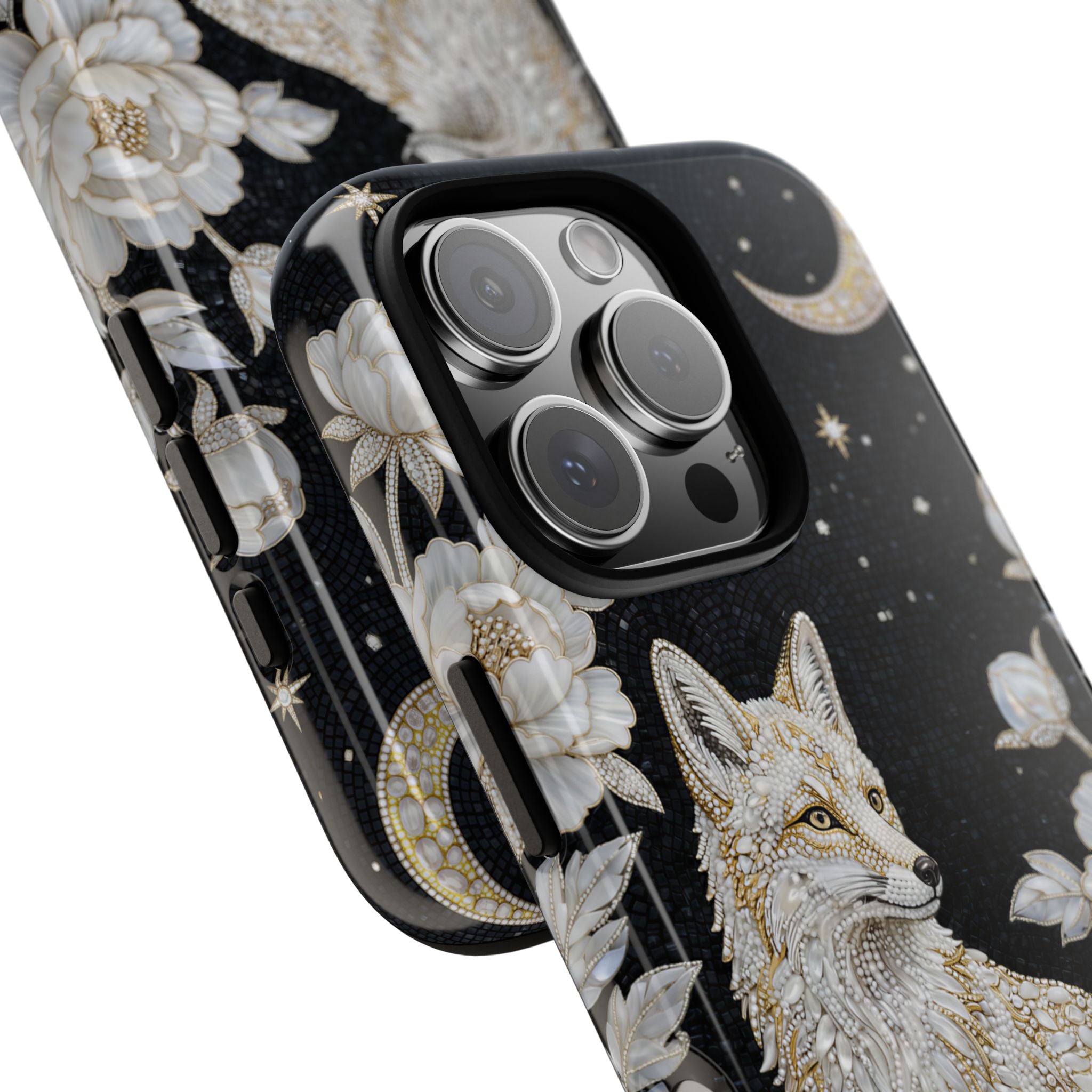 Mystic Fox Moon iPhone Case | Celestial Floral iPhone Cover