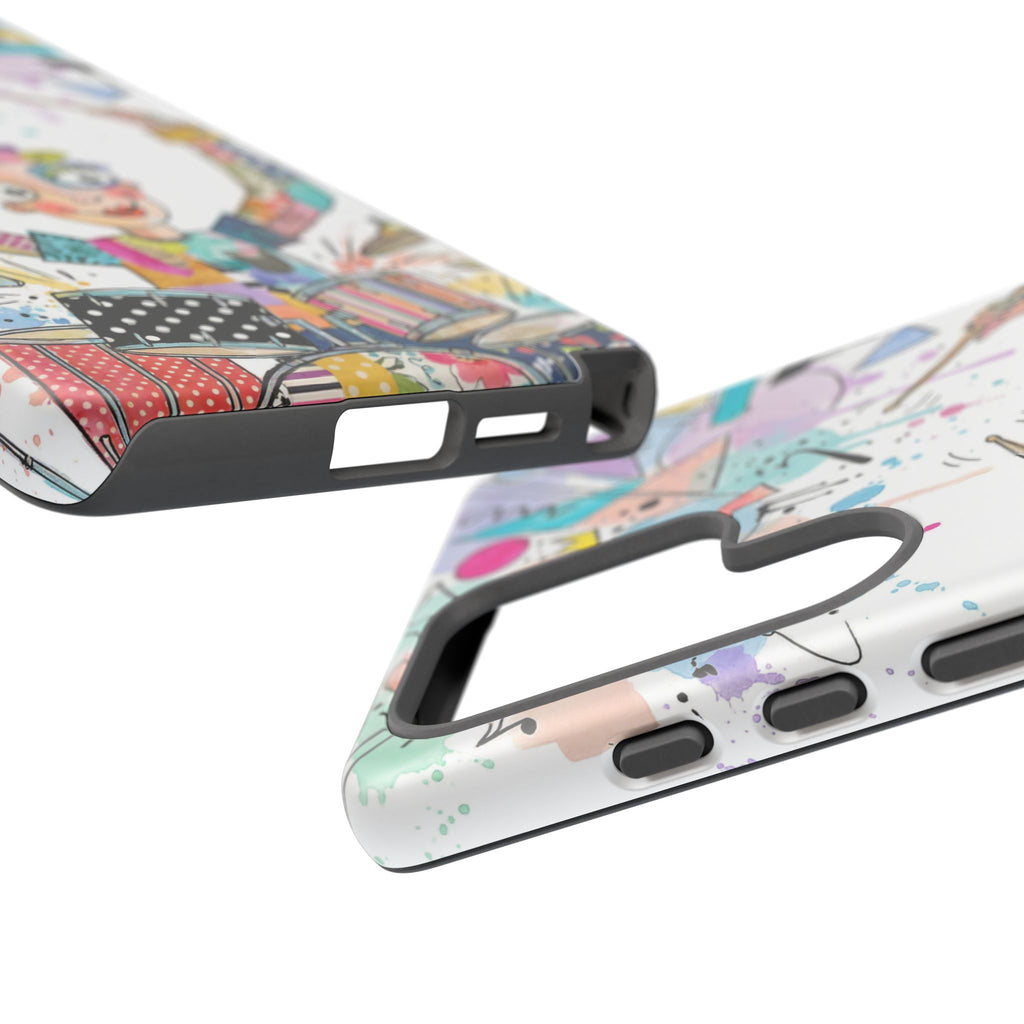 Drummer Boy Samsung Galaxy Phone Case | Colorful Cartoon Drum Kit Protective Cover
