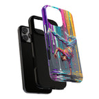 Colorful Breakdancer Graffiti Tough iPhone Case