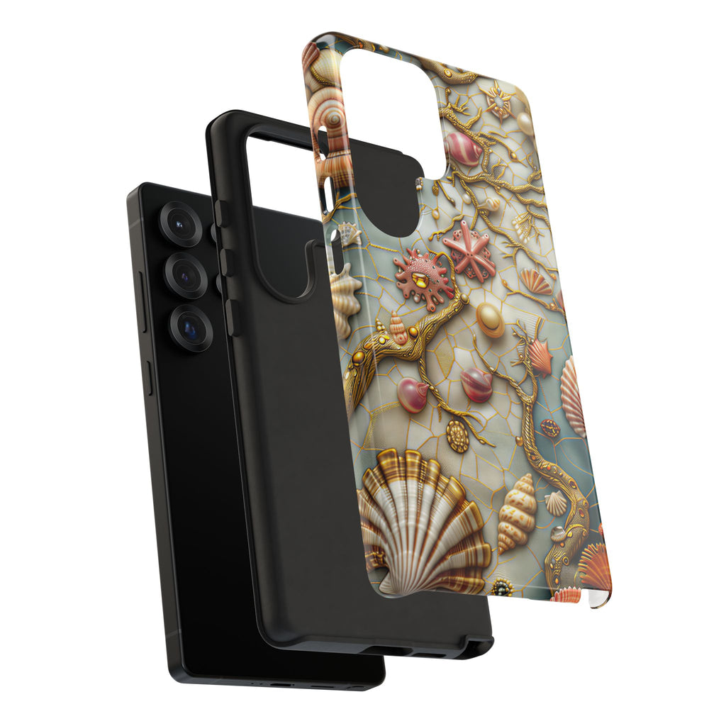 Decorative Seashell & Pearl Beach Design Samsung Galaxy Case