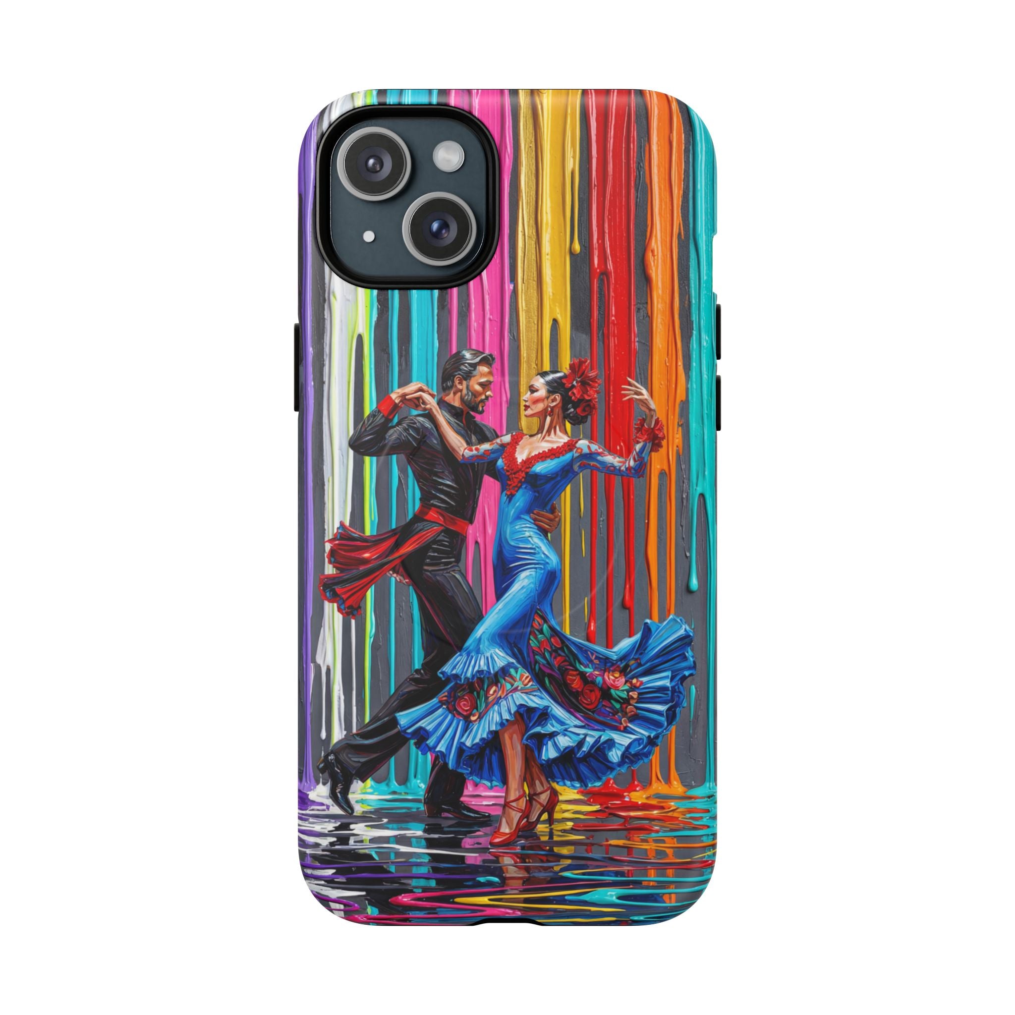 Colorful Tango MagSafe iPhone Case | Vibrant Dancing Couple Art Protection