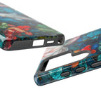 Koi Pond Tough Samsung Galaxy Case — Stained Glass Lotus & Koi Design