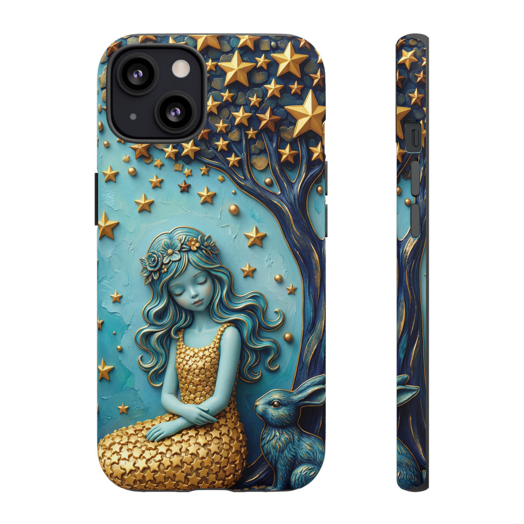 Dreamy Maiden & Star Tree iPhone Case