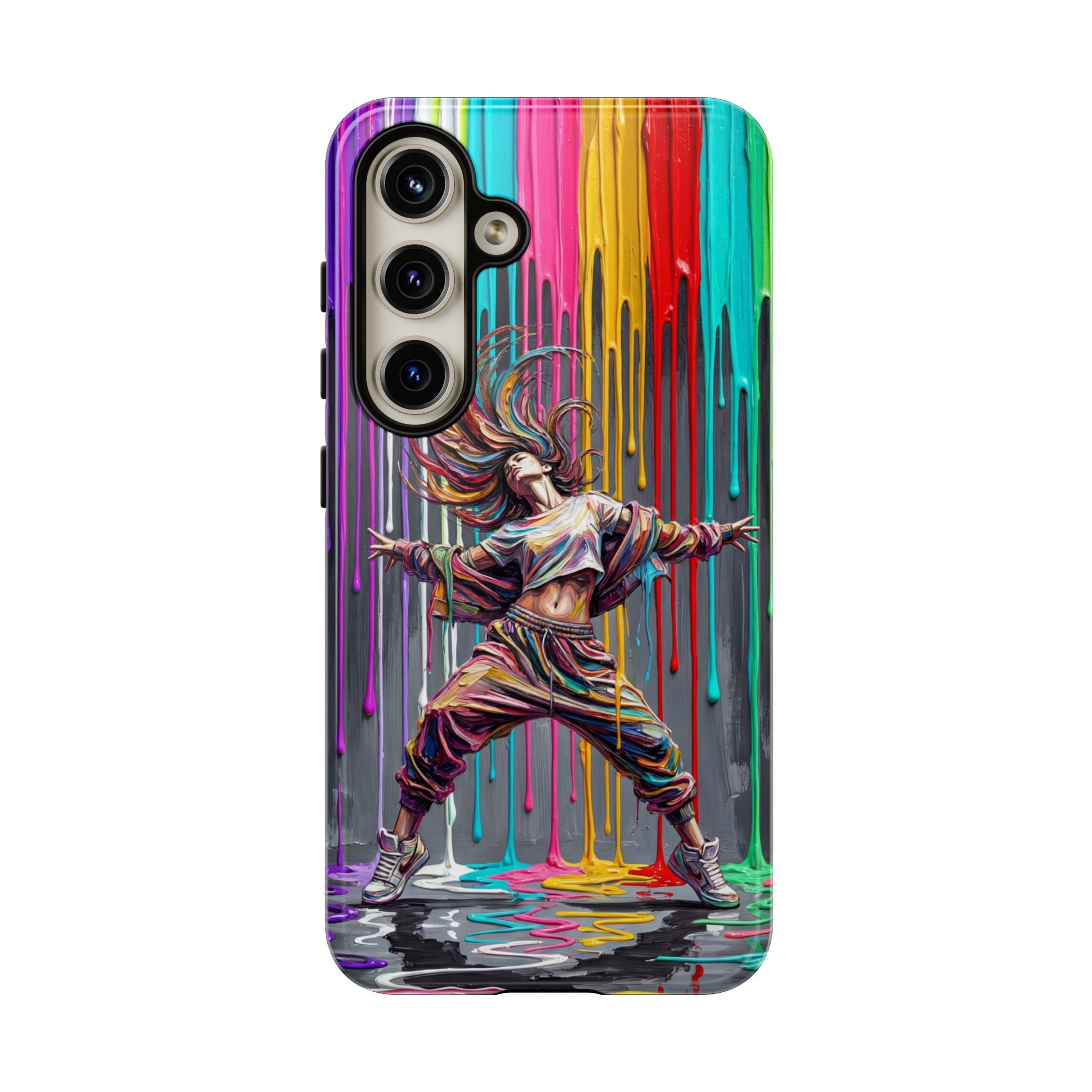 Samsung Galaxy Phone Case | Colorful Street Dance Drip Design