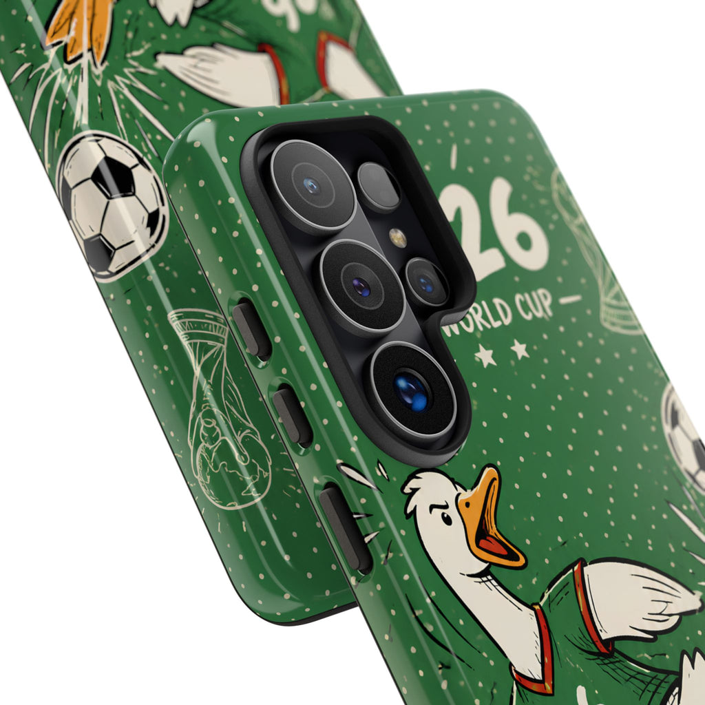 Soccer Duck Samsung Galaxy Phone Case | Funny Sports Mascot Cover
