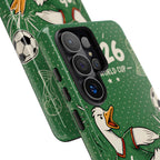 Soccer Duck Samsung Galaxy Phone Case | Funny Sports Mascot Cover