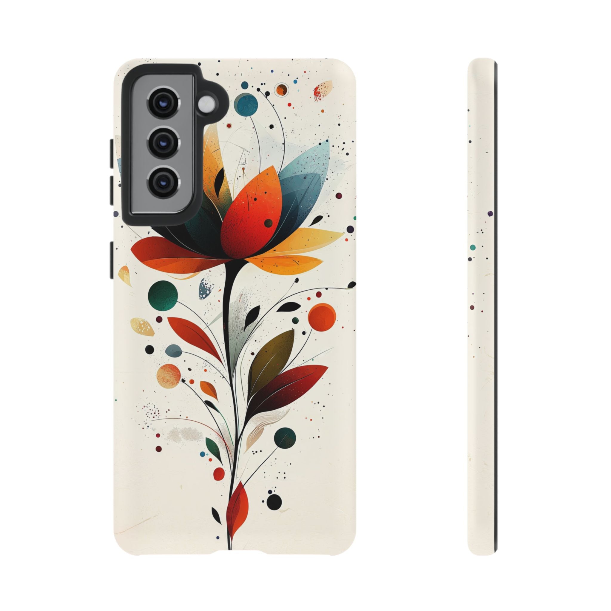 Floral Art Samsung Galaxy Case | Colourful Abstract Bloom