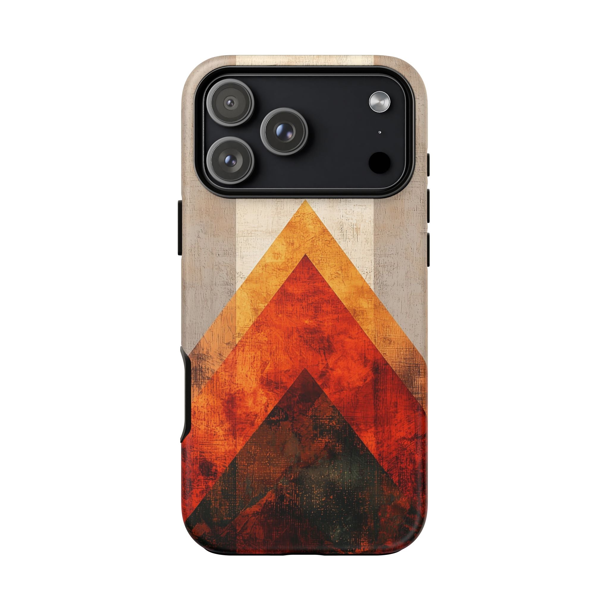 Retro Geometric Sunset iPhone Case