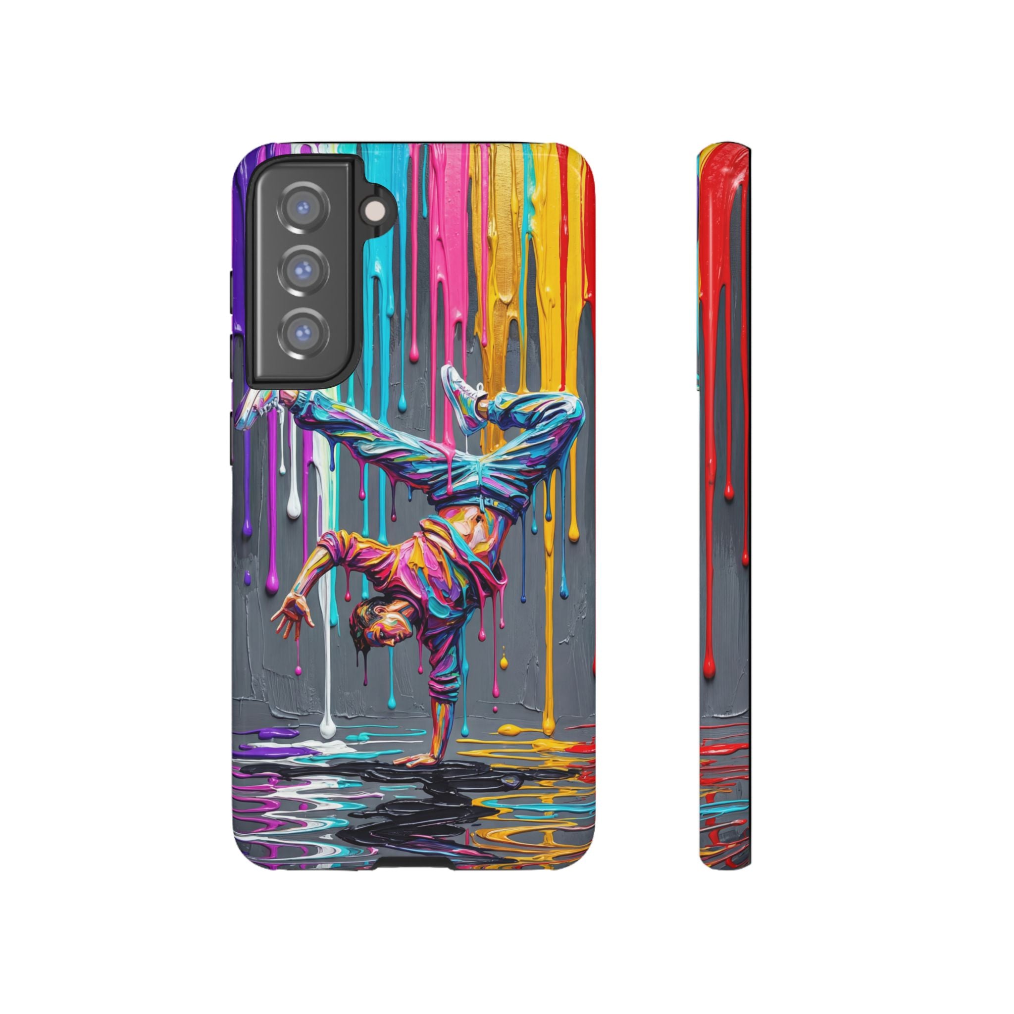 Colorful Breakdancer Graffiti Tough Samsung Galaxy Phone Case