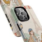 Paris Cafe iPhone Case | Cute Vintage Eiffel Tower Travel