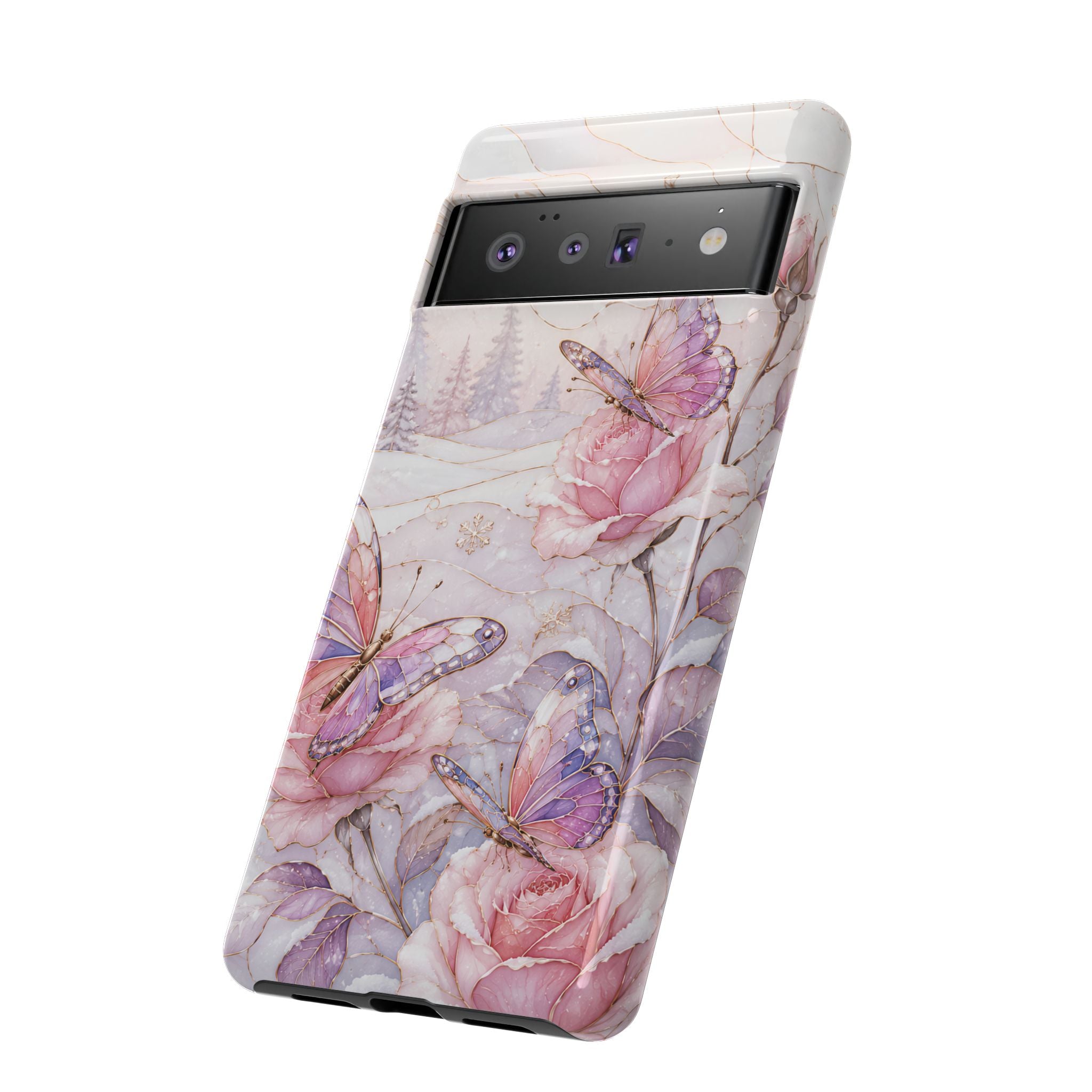Butterfly Rose Google Pixel Phone Case | Floral iPhone Case