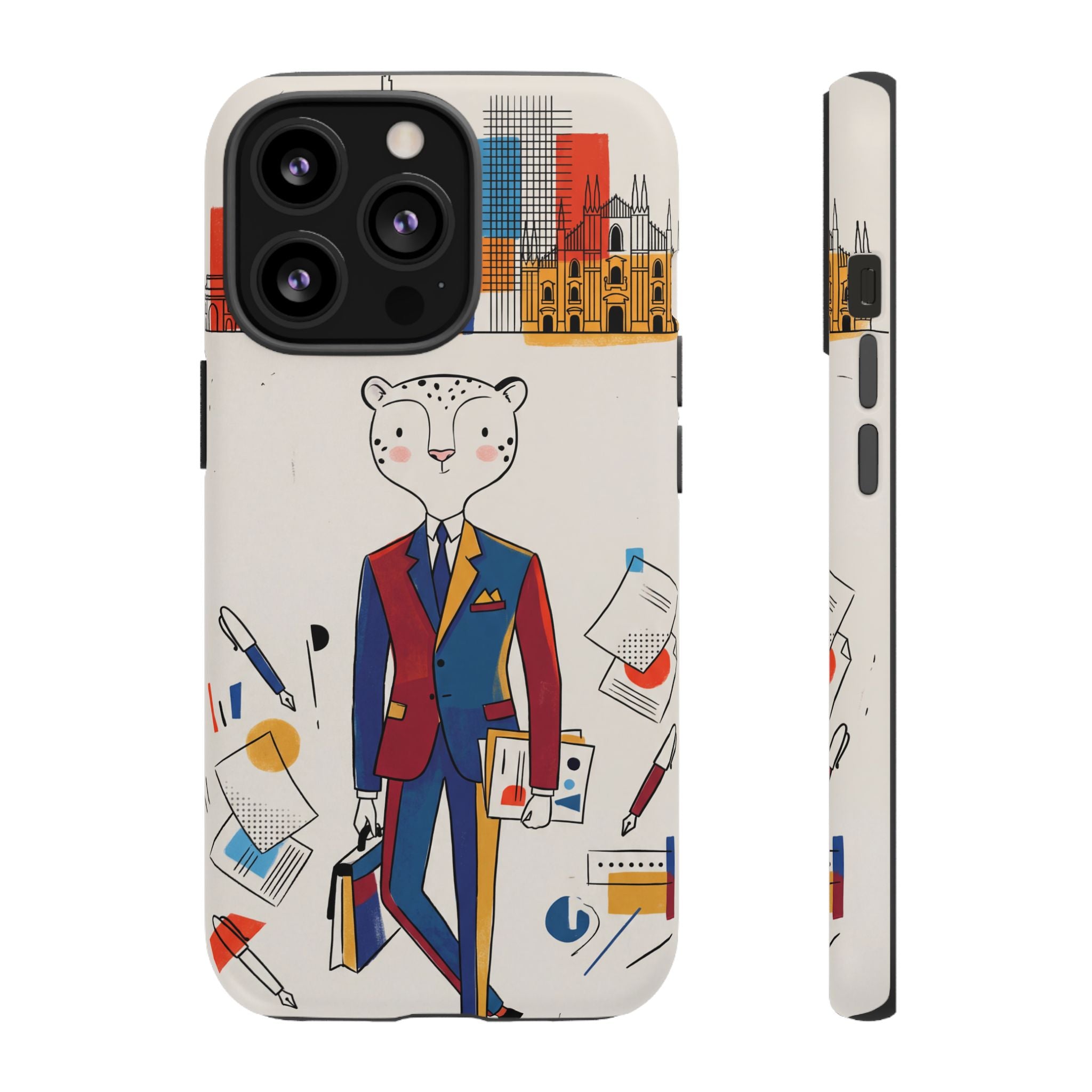Leopard Executive Phone Case | Business Chic Illustrated