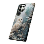 Barn Owl & Butterflies Tough Samsung Galaxy Case