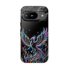 Colorful Neon Phoenix Tough Google Pixel Phone Case