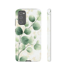 Botanical Eucalyptus Tough Samsung Galaxy Phone Case | Green Watercolour Leaf