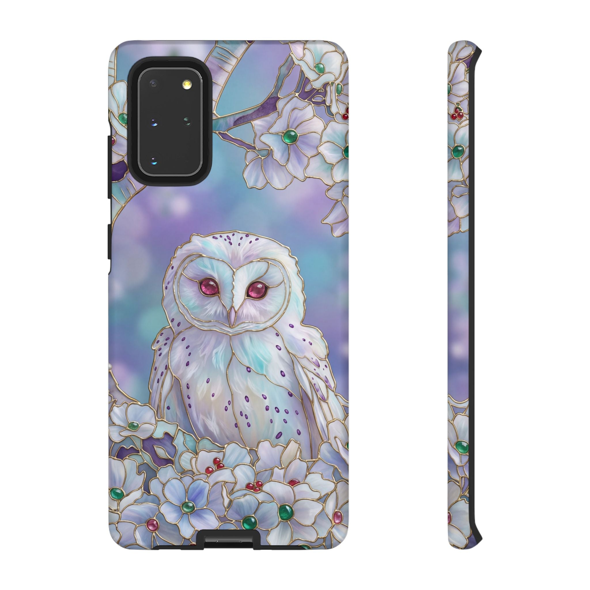 Floral Pastel Mystic Barn Owl Samsung Galaxy Case